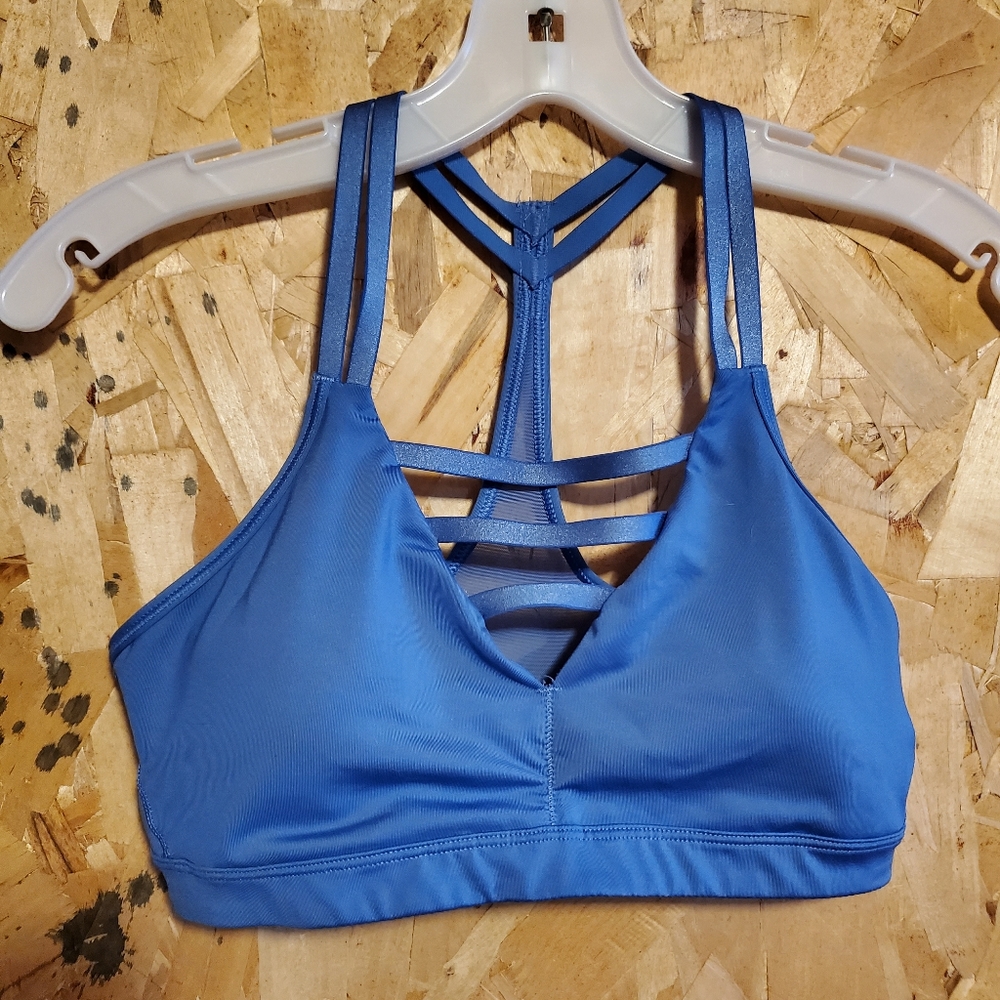 Blue Victoria's Secret sports bra Sz Small